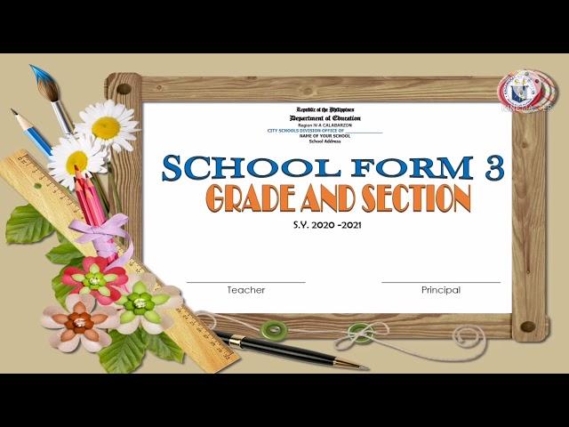 FREE LAYOUT || FRONT PAGE FOR DEPED SCHOOL FORMS || DOWNLOADABLE AND EDITABLE