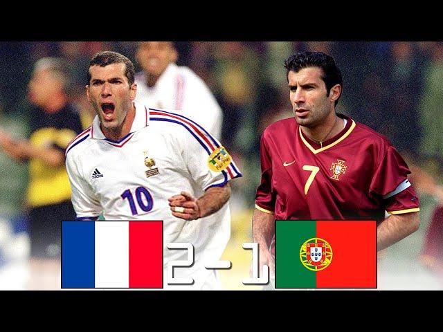 France 2 - 1 Portugal (Zidane x Figo) ● Euro 2000 | Extended Highlights & Goals