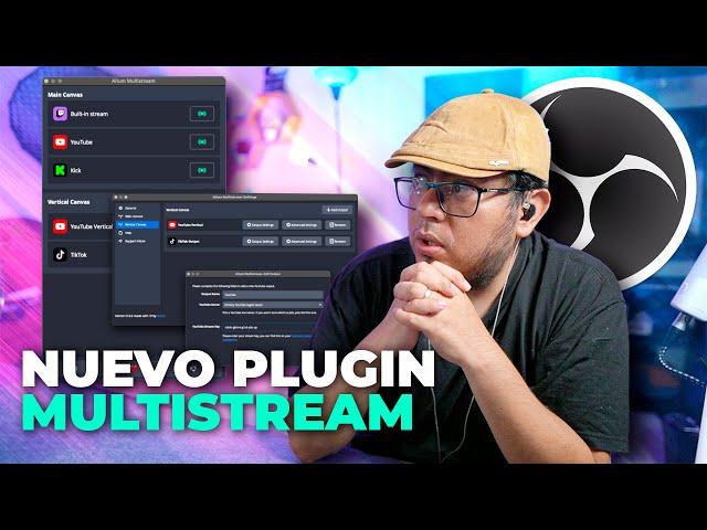 NUEVO PLUGIN Multistream con OBS | Como hacer multistream con OBS - Angel Mendez