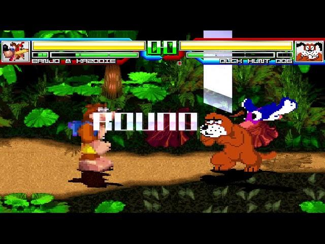 NICK54222 MUGEN: Banjo & Kazooie VS Duck Hunt Dog