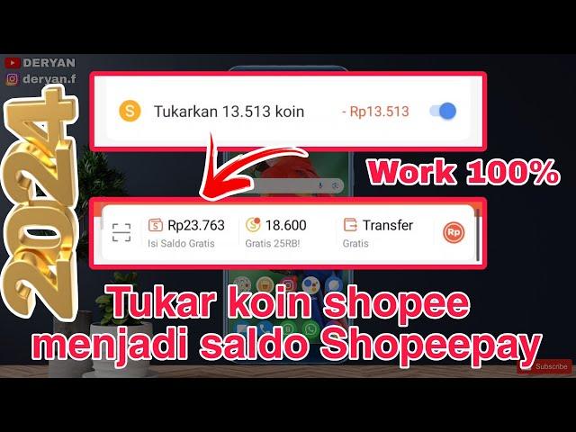 Cara menukar koin shopee menjadi saldo shopeepay terbaru 2024!!