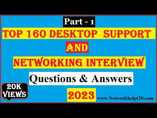 Top 160 Hardware & Networking Interview Questions with Answers | Desktop Support Engineer Level 1|