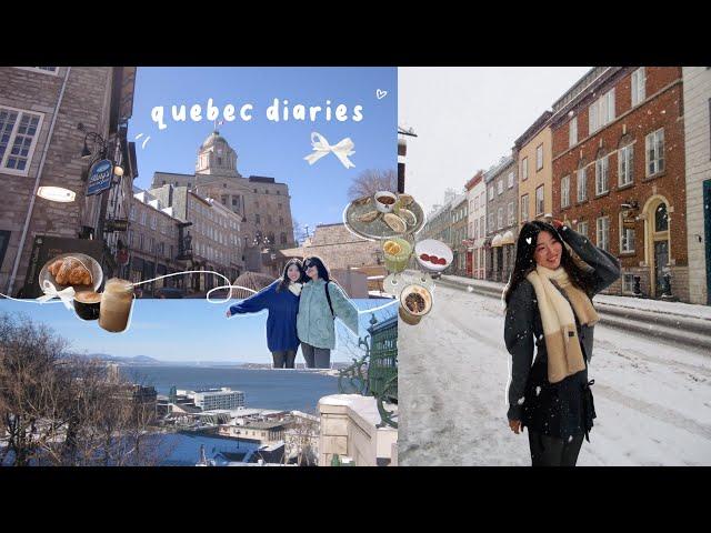 quebec vlog ⁺₊⋆𐙚 | afternoon tea at fairmont, la buche, ciel restaurant, stay at hotel 71