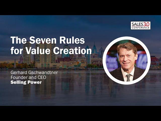 SALES INNOVATION IS AT THE HEART OF VALUE CREATION