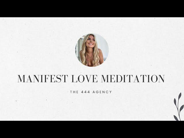 POWERFUL GUIDED MEDITATION TO MANIFEST AND ATTRACT LOVE - THE PERFECT SUNDAY MORNING