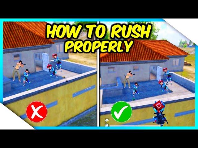 HOW TO RUSH PROPERLY IN PUBG MOBILE/BGMI | GUIDE/TUTORIAL TIPS & TRICKS