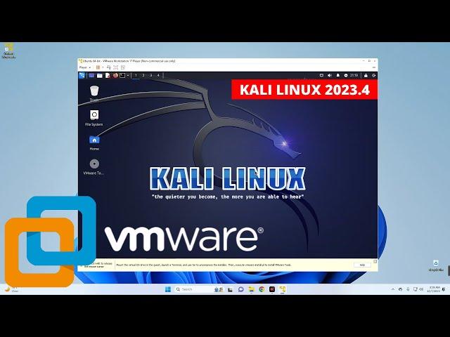 How to Install Kali Linux 2023.4 on VMWare