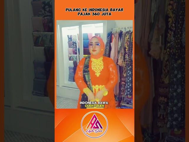 PULANG KE INDONESIA, RISMA TKW ARAB SAUDI BAYAR PAJAK 360 JUTA #videoviral #shortvideo #tkw #fyp