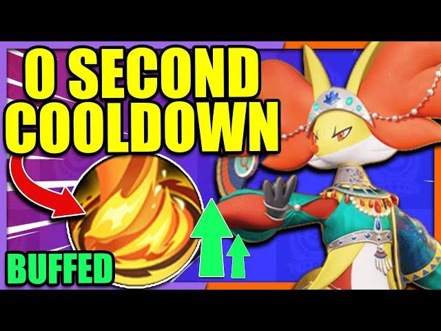 You can now PERMANTLY STUN with BUFFED FIRE SPIN DELPHOX | Pokemon Unite