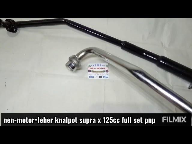 leher knalpot supra x 125 full set