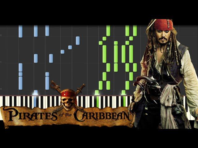 Pirates of the Caribbean Medley [Piano Tutorial] (Synthesia) // Kyle Landry + SHEETS/MIDI