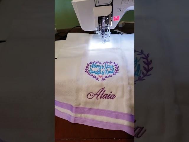 with me embroider personalized baby burp cloths . shop @ Dee's Personal Touch