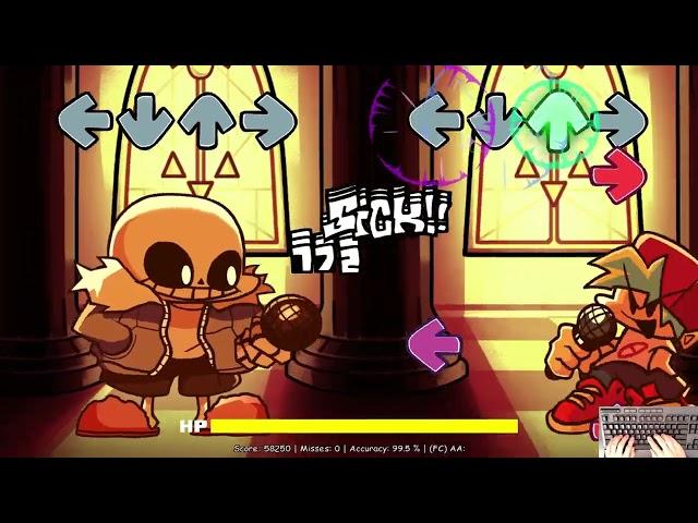 FNF Indie Cross Sans - Woopee (FC) (4k)