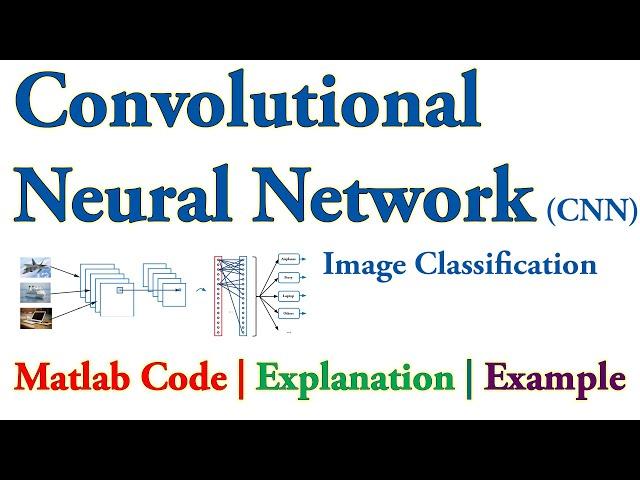 Convolutional Neural Network (CNN) Image Classification in Matlab