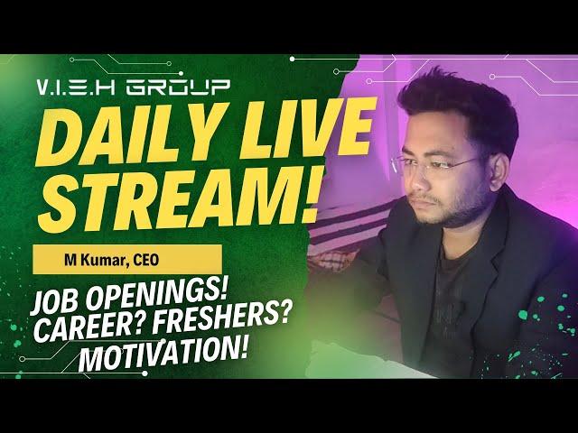 Job Openings and Q&A | Live with M Kumar | cybersecurity jobs for freshers