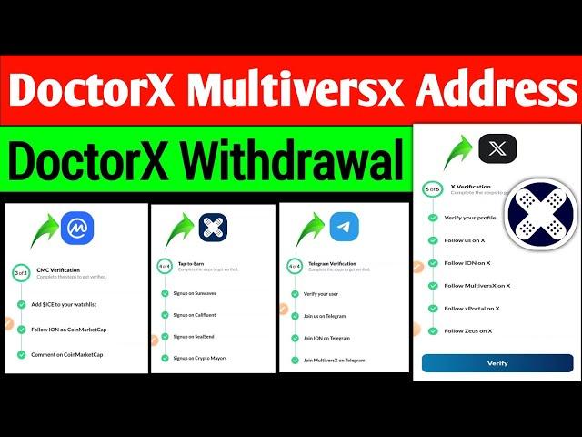 DoctorX Multiversx Address Submission Full Process | DoctorX Address Submit Kaise Kare | DoctorX KYC