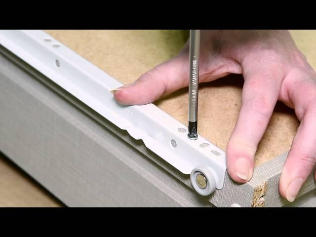 How to fix bottom mounted runners to carcase and drawer box