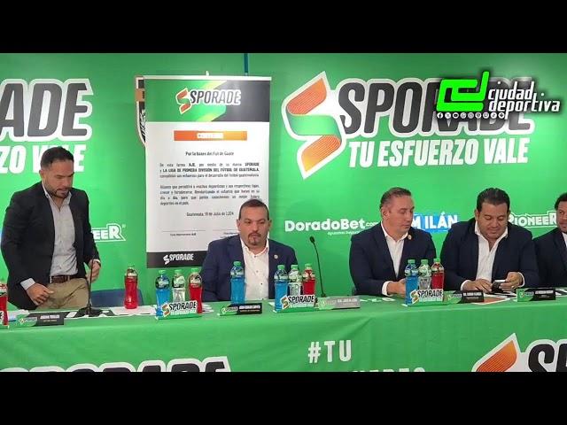 - CONFERENCIA - SPORADE PATROCINADOS OFICIAL DE LA PRIMERA DIVISIÓN