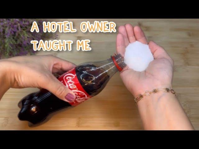 Mix salt with Coca Cola   you will be surprised by the incredible results!