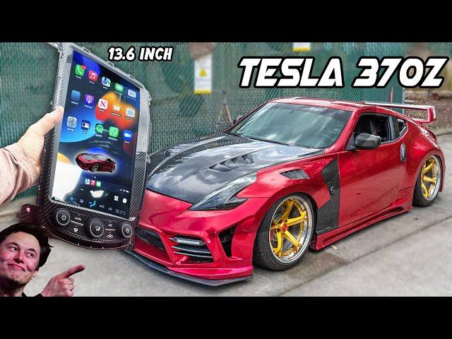 INSTALLING a Giant TESLA SCREEN Inside my RACE CAR! Will it work?