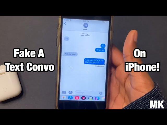 How To Make A Fake Text Conversation On An iPhone!