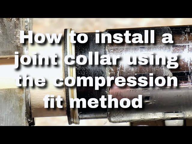 How to install a joint collar on a pool cue using the compression fit method.