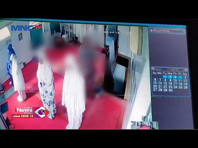 Pria Bersarung Lecehkan Wanita saat Salat, Aksi Terekam CCTV - LIM 04/06