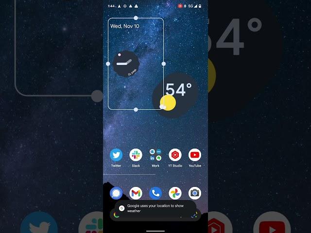 Pixel 6 Android 12 Weather Widget #howto #pixel6 #pixel6pro #android12 #weather #widget #shorts