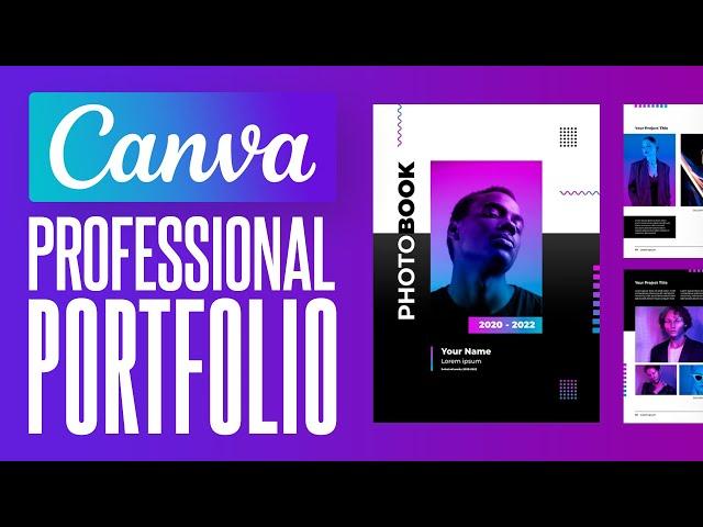 How To Make A Personal Portfolio Using Canva (2025) Tutorial for Beginners