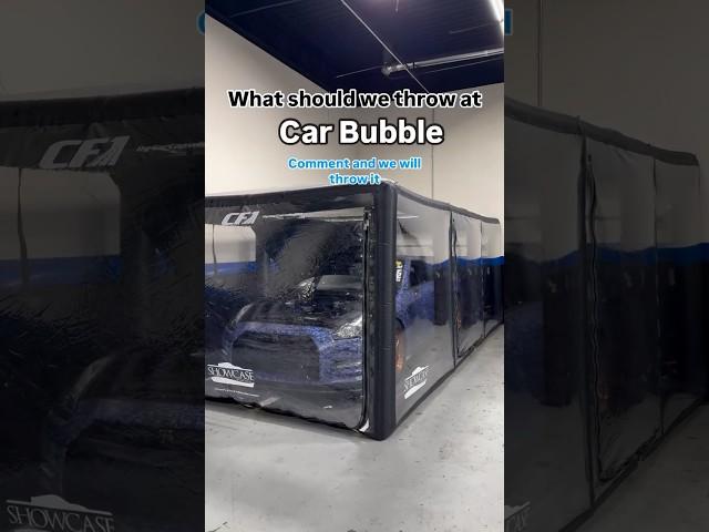 Car Bubble Protects INSANELY FAST R35 Gtr #carcapsule #carbubble