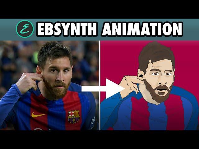 How to turn VIDEOS into CARTOONS using a FREE AI!  | EbSynth + Adobe Tutorial | Elliano_