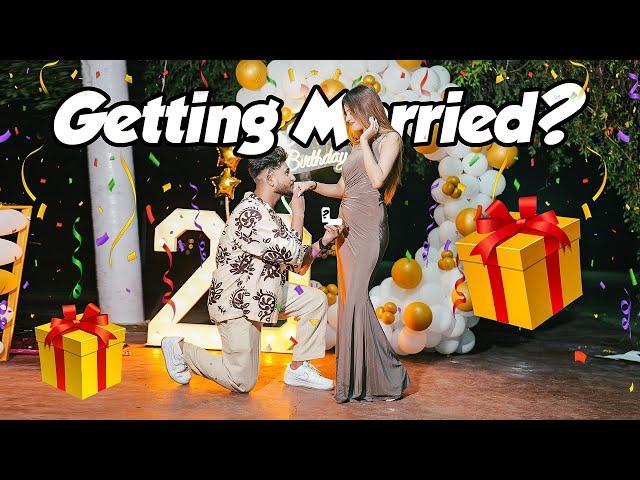 OMG!!! MARRIAGE PROPOSAL ON HER BIRTHDAY | SURPRISE FOR HER | SHE SAID YES !