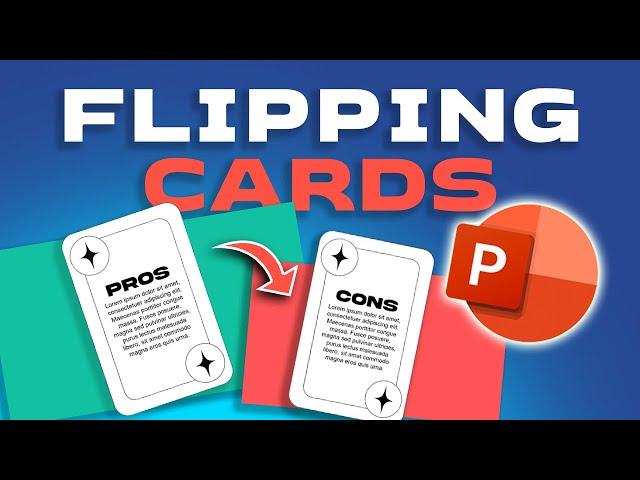 How to animate a FLIPPING CARD with POWERPOINT 