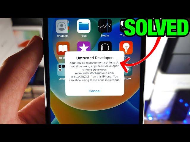 How To TRUST Untrusted Developer on iPhone or iPad! [ANY iOS]