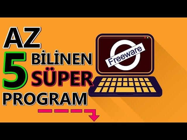 ÇOK AZ BİLİNEN 5 ÜCRETSİZ PROGRAM (2022) | Denemelisiniz!!