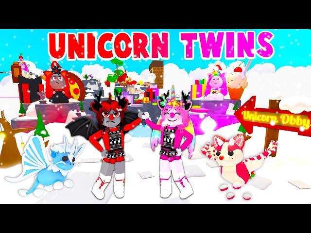 *NEW* UNICORN TWINS CHRISTMAS OBBY! | Roblox Adopt Me