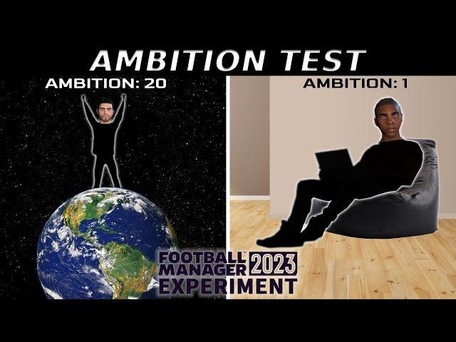 How Important is Ambition to Player Development? | Football Manager 2023 Experiment