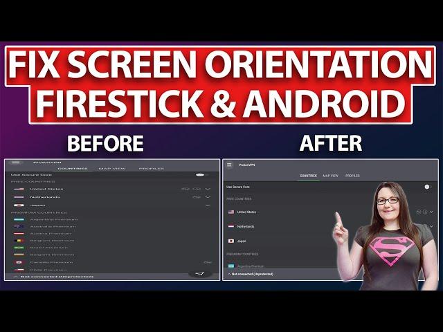 HOW TO FIX SCREEN ORIENTATION ISSUES FIRESTICK | NO MORE SQUASHED SCREEN!