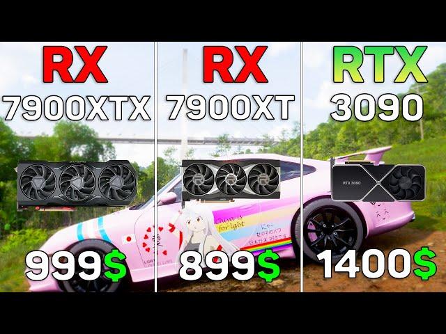 RX 7900 XTX vs RX 7900 XT vs RTX 3090 - Test in 10 Games