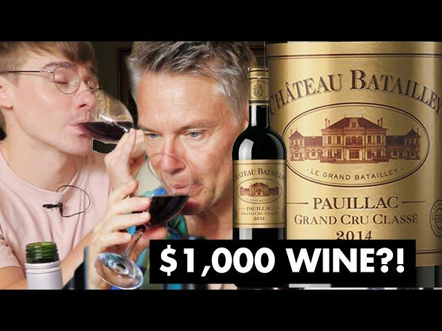 Does More Expensive Wine Taste Better? ($1000 vs $40 vs $5) // with British Gentleman: Ollie's Dad