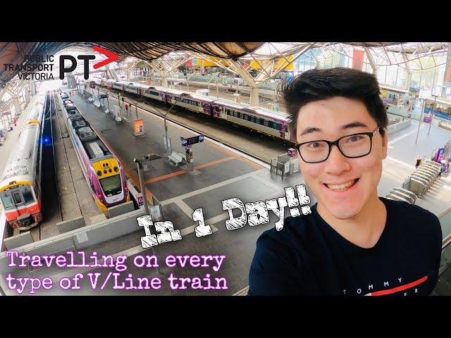 Travelling on every type of V/Line train in ONE DAY! Long-distance rail travel in Victoria