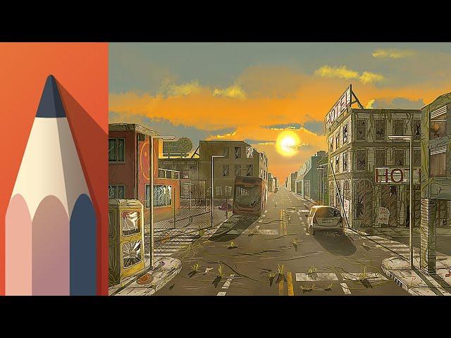 Painting a Apocalypse City with Autodesk Sketchbook - The Big Tutorial Projekt is Over!