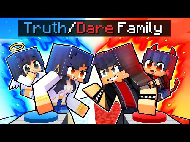 Having a TRUTH or DARE FAMILY in Minecraft!