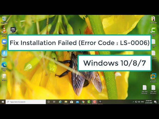 Fix Installation Failed Error Code : LS-0006 | Epic Games