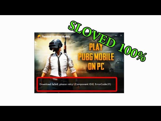 Fix error 31 in Emulator Tecent Gaming Buddy or Gameloop PUBG WORKING 100%