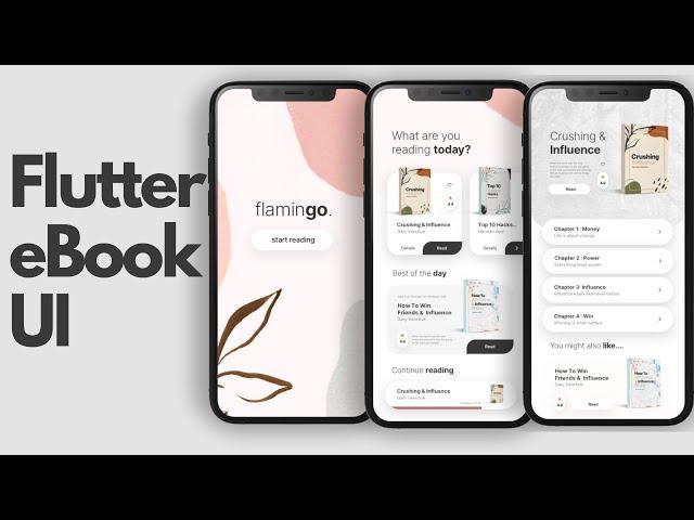 eBook Online Book Reading App - Flutter UI - Speed Code