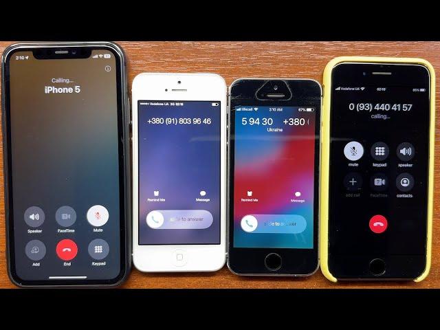 iPhone 5 iOS 8.1.3 vs iPhone 5s iOS 12.5.7 Incoming Call & Outgoing Calls to iPhone 11 & iPhone 7