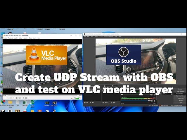 Create UDP Stream with OBS and test on VLC media player