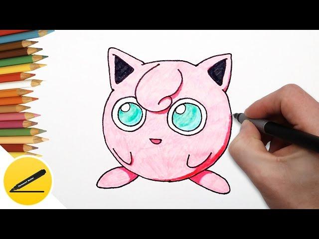 How to Draw Pokemon Jigglypuff | Draw Jigglypuff, step by step