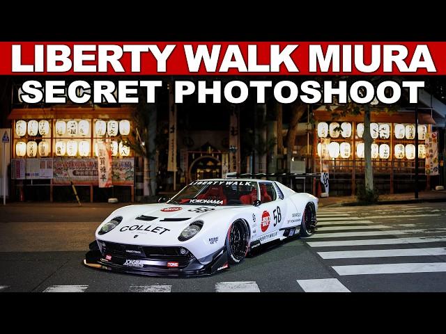 Secret Liberty Walk Photoshoot: Lamborghini Miura & Super Silhouette R32 | Capturing Car Culture